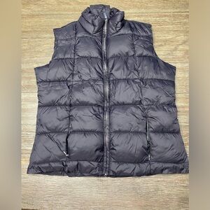 INSO Collection Puffer Black Jacket Vest Zip Closure M with Pockets